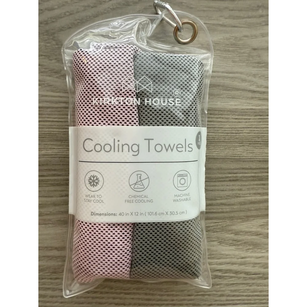 Unisex Kirkton House Cooling Towels One Size Pink Gray